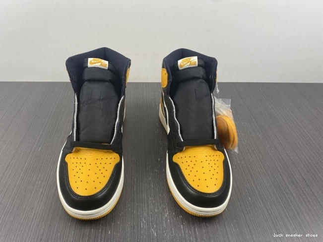 Cheap LUCY Jordan 555088-711 OG Toe Yellow High 1 Air 0630